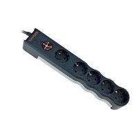 TUNÇMATİK TSK6136 POWERSURGE 5Lİ ENERJİ KORUMA PRİZİ 1050 JOULE 1.5 METRE SİYAH - 1